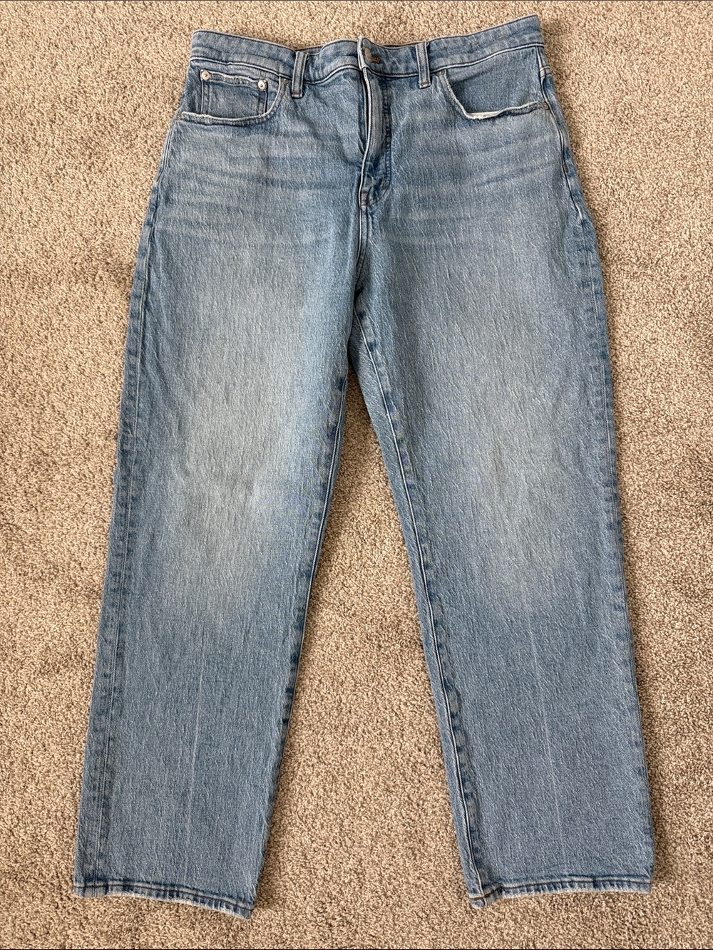 Madewell curvy 90’s High-Rise Straight-Leg Jeans